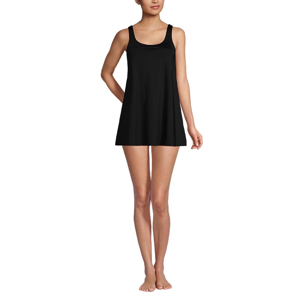 Lands end scoop neck mini swim dress size medium petite 10-12 - Picture 5 of 8